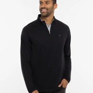 NWT Travis Mathew UPGRADED golf 1/4-zip pullover travismathew Brand New black